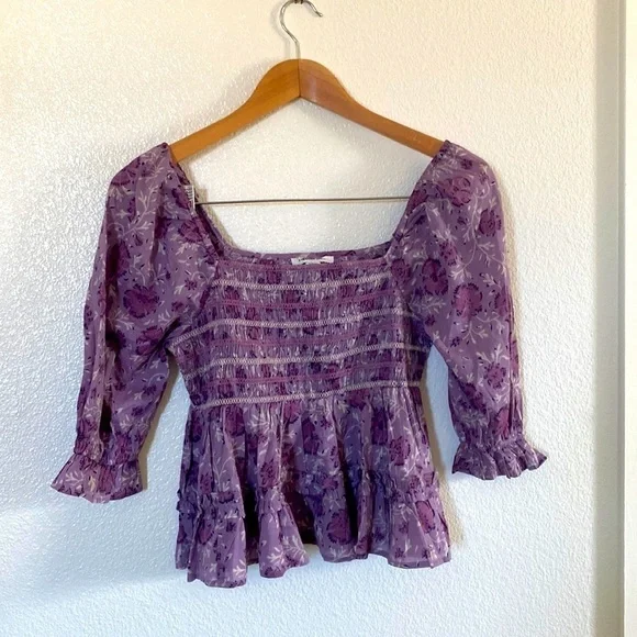 NWOT American Eagle floral top - Picture 2 of 4